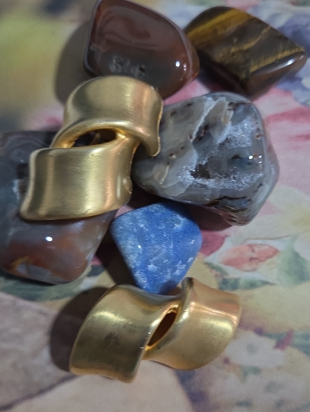 Vintage Matte Gold Wavy Clip-On Earrings.